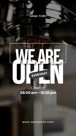 we are open 