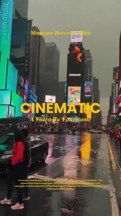 cinematic vlog
