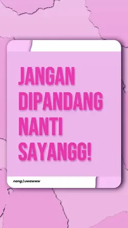 jangan dipandang