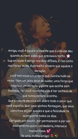 para minha amiga