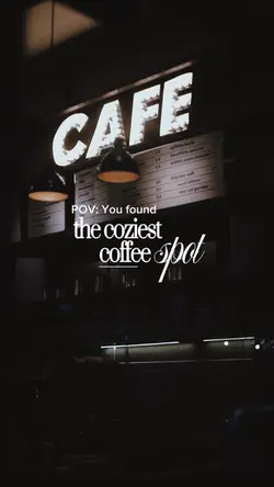 Cozy coffee moment 