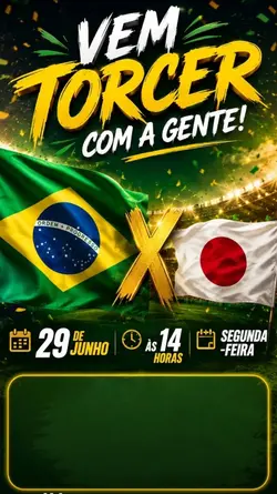 Jogo Brasil e Japão 