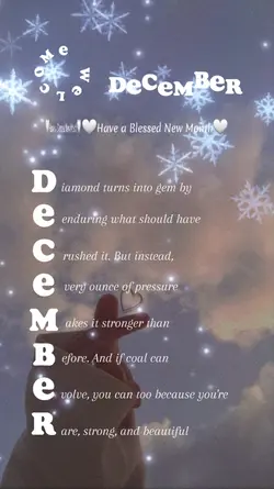Welcome December