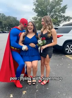 flying with superman