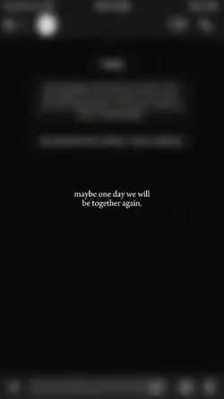 maybe one day