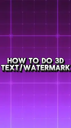How to do 3D text