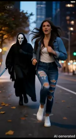 chased by ghost 