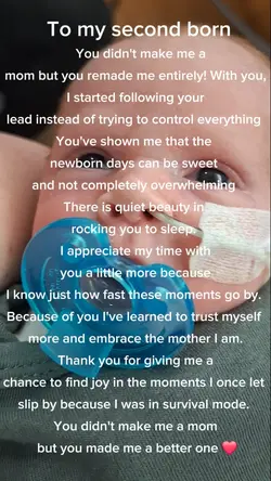 to my second born 