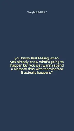 You know that feelin