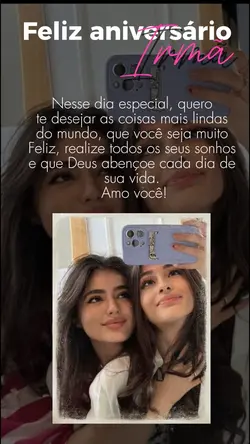 aniversário irmã 