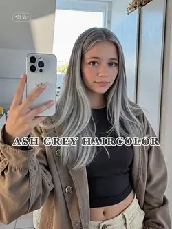 Ash Grey Haircolor