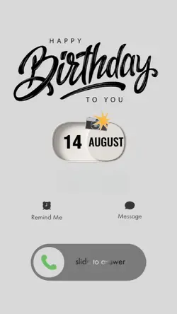 BDAY 14 AUGUST 2026