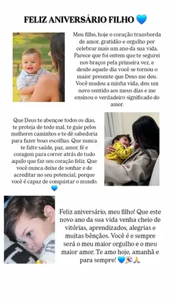 Parabéns filho