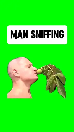 MAN SNIFFING