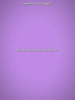 friday, sat, sunday