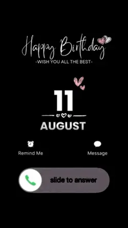 hbd friend 11 august