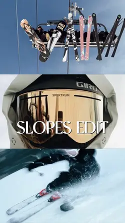 Skiing montage