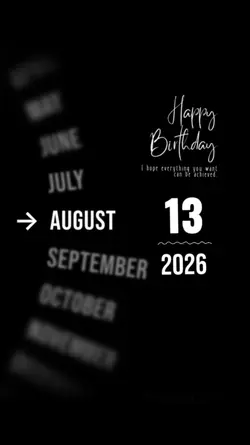 BDAY LOVE 13 AUGUST