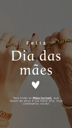 Feliz dia das mães