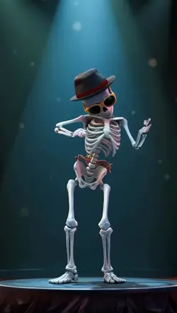 skeleton funny dance
