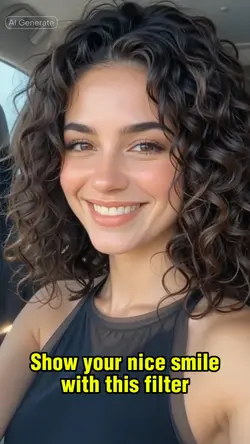 Smile Lowered Head