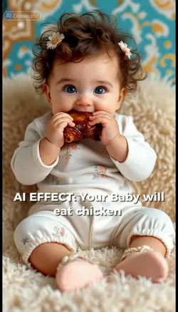 AI Baby eating effec