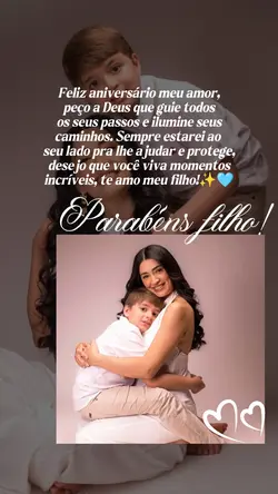 Parabéns filho