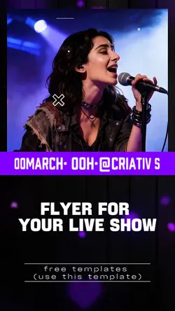 FLYER FOR YOUR LIVE