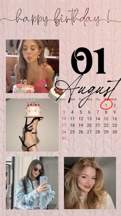 BIRTHDAY 1 AUGUST