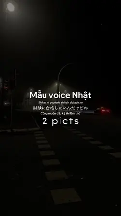 Mẫu voice Nhật