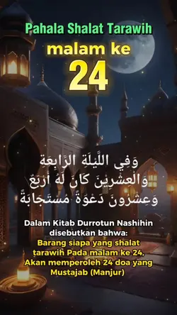 Tarawih Malam Ke 24