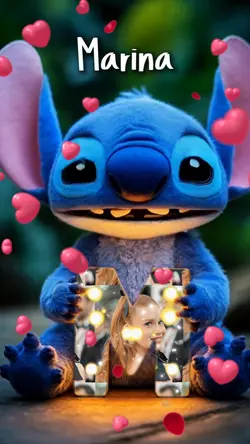 Stitch letra M