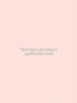 she's just girl..