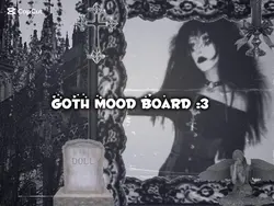 goth mood board
