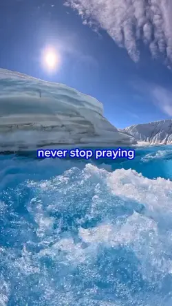Never stop praying 