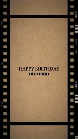Birthday my mom