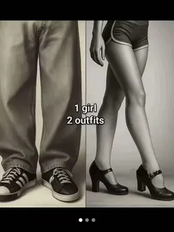 1 girl 2 outfits
