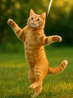 Diving cat 