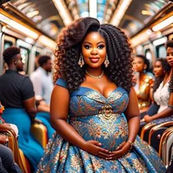 Pregnant African Que