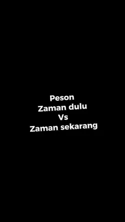 ZamanDuluVsSekarang 