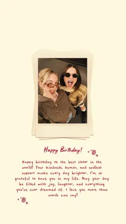 BIRTHDAY SISTER