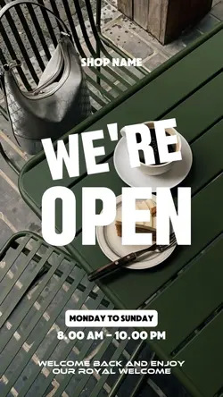 we're open