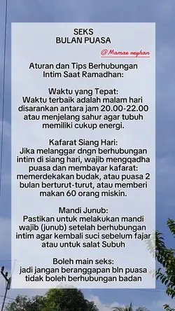 seks bulan puasa