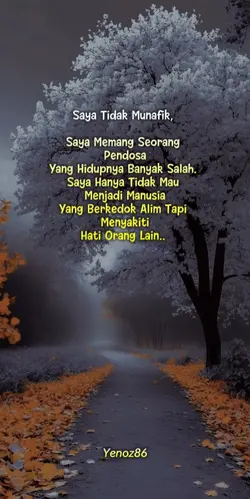 Saya tidak munafik