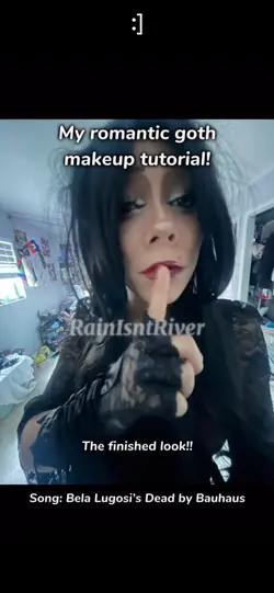 Romantic goth makeup