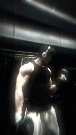 gym dark glow