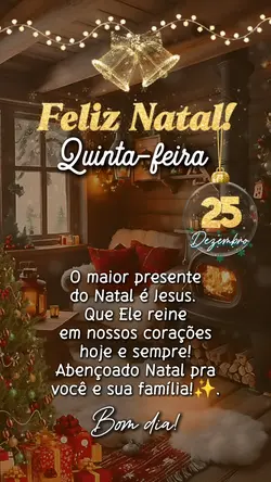 Bom dia Feliz Natal