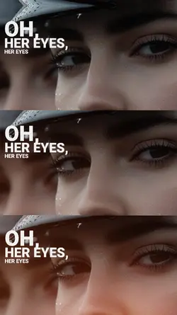 her eyes