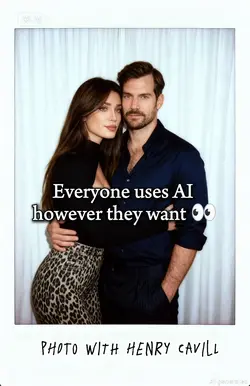 With Henry Cavill