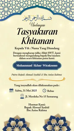 tasyakuran khitan 
